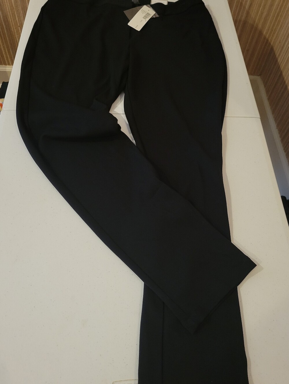 Chico's Black Straight-Leg Ponte Pants NWT Size 3
